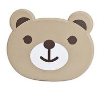 MOLUCKFU Foldable Car Dining Tray with Cartoon Bear Design Vehicle Desk for Back Seat Drink Bottle Holder and Cup Rack Car Table for Outdoor Driving Easy Installation Brown Bear Seat Back