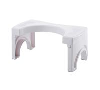 MOLUCKFU Folding Plastic Toilet Foot Stool for Adults Anti-Slip Stepping Squatting Stool Thickened Bathroom Step for Comfortable Healthy Bowel Movements