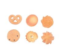 MOLUCKFU Funny Biscuit Hairpins Cookies Hair Clips 6pcs Kawaii Hair Accessories for Girls Novelty Simulated Food Barrettes Party and Daily Wear