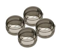 MOLUCKFU Gas Stove Knob Protectors 4pcs Black PC Material Stove Knob Covers for Safety Prevent Turning Child-Proof Kitchen Supplies for Young and Pets