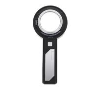 MOLUCKFU Handheld Reading Magnifier with 8 LED Lights 10x and 15x Magnification Portable Multipurpose Design Made of Abs and Acrylic, Lightweight and Easy for Experiment and Crafts