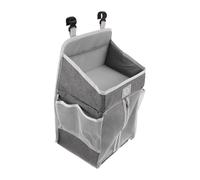 MOLUCKFU Hanging Diaper Organizer for Nursery with Multi-Pocket Storage Caddy Fabric Bedside Crib Holder for Diapers and Essentials Parent-Friendly Portable Storage Bag