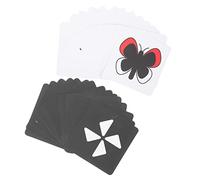 MOLUCKFU High Contrast Flash Cards Black and White Visual Learning for Newborns Lightweight Glare Cognitive Development Cards for Eye Protection and Early Learning