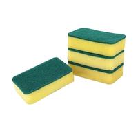 MOLUCKFU High-Density Dishwashing Sponges and Scouring Pads 12pcs Pack Kitchen Cleaning Cloths 11x7x3cm Non-Scratch Multipurpose Sponge Cleaners for Household Use
