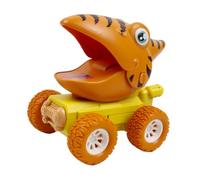 MOLUCKFU Inertia Stegosaurus Dinosaur Push Go Car for Friction Powered Glide Vehicle No Battery Required Educational Cartoon Model Press and Slide