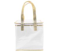 MOLUCKFU Insulated Cake Carrier Bag with Handle and Zipper White