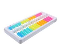 MOLUCKFU Kids Educational Abacus Math Tool for Boys and Girls 5 Beads 11 Slots Plastic Counting Toy for Early Math Learning and Home Schooling Random Color