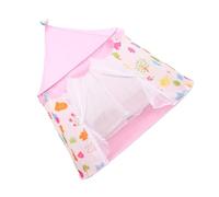 MOLUCKFU Kids Playing Castle and Game House for Children, Pink Animal World Pattern, Indoor Play Tent, Lightweight Portable Kids Game Tent for Imaginative Indoor Activities