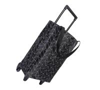 MOLUCKFU Large Capacity Folding Shopping Trolley Bag with Stair-climbing Wheels Portable Cart for Groceries and Travel Space-saving Design for Urban Use and Heavy Loads