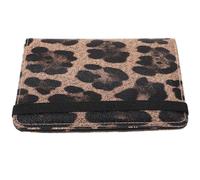 MOLUCKFU Leopard Print Travel Passport Wallet Lightweight RFID Passport Case Multi-Card Slots Ticket Protection for Men and Women