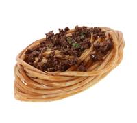 MOLUCKFU Lifelike Artificial Spaghetti with Meat Sauce Model Realistic Kitchen Prop for Home Italian Restaurant Bar Hotel Decoration Photo Display Food Scene Layout