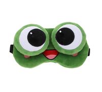 MOLUCKFU Lovely Gel Frog Eye Mask Cute Sleeping Patch Soft Breathable Shade Blindfold with Elastic Bands for Comfortable Night Sleep and Travel Use