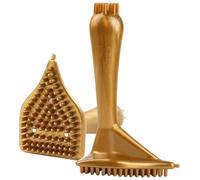 MOLUCKFU Magnet Massage Brush 2pcs Set, Manual Acupoint Massage Tool for Neck Leg Waist, Handheld Skin Care Massager Brush for Slimming Body and Meridian Therapy at Home