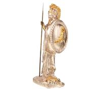 MOLUCKFU Mini Athena Statue Resin Sculpture Goddess of Wisdom Alabaster Bust Figurine for Home Decor and Greek Mythology Enthusiasts