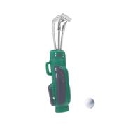 MOLUCKFU Miniature Golf Club Set Mini House Accessory Lifelike Miniature Golf Kit Portable Dollhouse Decor Outdoor Sport Equipment