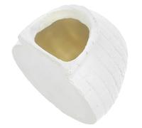 MOLUCKFU Miniature Ice House Model Resin Figurine, Small Decorative Ice House Craft for, Polar Animal Themed Cognitive and Dollhouse Accessory