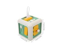 MOLUCKFU Montessori Activity Cube for Early Educational Busy Board with Six-sided Cognitive Shapes Developmental Motor Skills Learning for Travel Car Airplane Essentials