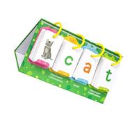 MOLUCKFU Montessori Preschool Word Learning Flash Cards Early Education Spelling with Visual Letter Cards for Language Development and Reading Skills