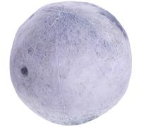 MOLUCKFU Moon Plush Pillow 27cm Soft round Ball-shaped Throw Cushion Cozy Furry Planet Pillow for Home Sofa Decor