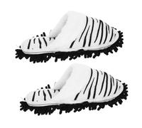 MOLUCKFU Mop Slippers for Women with Removable Sole Thick Warm Floor Cleaning Shoes for Hardwood Tile Laminate Gentle Wood Floors Comfortable House Slippers for Home Office and Hotel Use