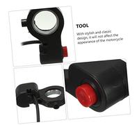MOLUCKFU Motorcycle Horn Control Push Button for Handlebar Durable Black Horn Switch Compatible with Motorbikes Easy to Install and Practical Design