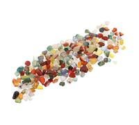 MOLUCKFU Multi-Purpose Colored Crushed Stones for Worship and Decoration Multi-Function Tumbled Chips for Buddha Offerings Aquarium Flower Pots Temple Use Chic Natural Gemstone Gravel