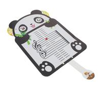 MOLUCKFU Musical Note Board with Cute Panda Design for Beginners Five-line Staff Music Theory Learning Cards Rhythm Practice Whiteboard for Piano Education and Sight-reading