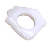 MOLUCKFU Natural Jade Facial Gua Sha Scraping Tool Shape, White Jade Acupoint Massage Scraper for Face and Body Meridian Therapy, Manual Beauty Scrape Plate for Relaxation and Muscle