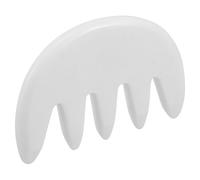 MOLUCKFU Natural Jade Large-Tooth Scalp Massage Comb Gua Sha Hair Scalp Massager Multi-Functional Jade Hair Comb for Meridian Massage and Relaxation