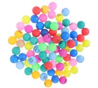 MOLUCKFU Numbered Bingo Balls 1-100 100Pcs 4Cm Smooth Surface Plastic Colored Spheres for Party Decorations and Game Drawings
