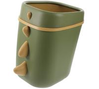 MOLUCKFU Plastic Dinosaur Garbage Can Green with Large Capacity for Bathroom and Study Room Use