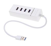 MOLUCKFU Port USB Hub Adapter Multi Expansion Splitter for Laptop with LED Indicator Material Plug and Play High-speed Data Transfer Compatible with Windows and USB Devices