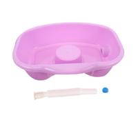 MOLUCKFU Portable Bed Hair Washing Basin for Elderly and Bedridden Patients Curved Neck Shampoo Tray for Comfortable Home Care Hair Wash Bowl for Pregnancy and Post-Surgery Use