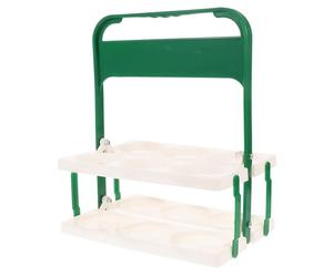 MOLUCKFU Portable Beer Basket Folding Design Reusable Drink Holder Handle and Cup Carrier Functionality for Outdoor Use Compatible Car Drink Holders and Accessories