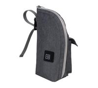 MOLUCKFU Portable Bottle Warmer Bag with Zipper Travel Breast Milk Storing Insulated Bottle Cover Soft Material for Safe Feeding and Warmth Maintenance