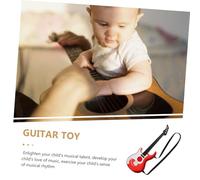 MOLUCKFU Portable Guitar for Beginners Educational Musical Instrument with Body Creative Color Design for Early Childhood Learning and Rhythm Skills Development