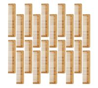MOLUCKFU Portable Hair Comb 12pcs Natural Bamboo Comb Wooden Hair Comb with Scalp Massage Function Lightweight Detangling Tool for Men Women Brown All Hair Types Business Trips