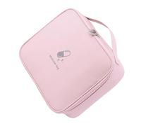 MOLUCKFU Portable Medicine Organizer Pouch Lightweight Oxford Cloth Emergency Bag for Travel Outdoor Storage with Capacity for Strips Tools and Small Medication