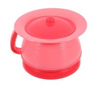 MOLUCKFU Portable S Chamber Pot with Handle and Lid Thick Plastic Pee Bucket for Sealed Odor-Resistant Urinal Potty with Non-Slip Base for Home and Travel Use