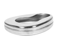 MOLUCKFU Portable Urine Bucket and Stainless Steel Bedpan with Lid for Bedridden Patients Suitable for Nursing and Emergency Use