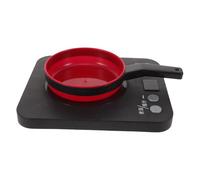 MOLUCKFU Pretend Play Induction Cooker Set Realistic Sound and Light Kitchen with Saucepan Expandable Kitchen Playset for Role Playing and Cooking Education Battery