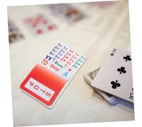 MOLUCKFU PVC Bridge Bidding Cards Plastic Plaything for Smooth Gameplay Easy to Stand and Stack for Travel and Party Bridge Tournaments Essential Game Accessory