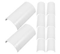 MOLUCKFU PVC Pipe Repair Patch for Water Hose and Tubes, 10pcs Pack, 75mm Open Split Connector, PVC Material, for Drain Pipe Maintenance in Bathrooms and Family Property Needs
