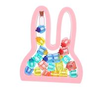 MOLUCKFU Rabbit Shape Boys and Girls Souvenir Organizer Tooth Keepsake Box Tooth Fairy Gifts My First Box