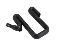 MOLUCKFU Rain Barrel Overflow Pipe, Overflow Pipe Connector, Black Plastic Leakproof Hose Connector for Rainwater Harvesting and Pressure Balance