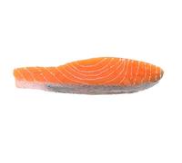 MOLUCKFU Realistic Simulation Salmon Slice Model for Japanese Sushi Play Food, Faux Salmon Fillet for Kitchen Pretend Play and Restaurant Display Decor