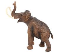 MOLUCKFU Realistic Woolly Elephant Animal Model, Prehistoric Wildlife Figurine Plastic Plaything, Vivid Mini Animal Statue Suitable for Educational Play and Desk Decor