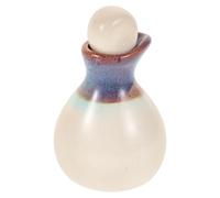 MOLUCKFU Refillable Aromatherapy Oil Vial for Fragrance Storage and Dispensing with Elegant Design Essential Oil Spa Bottle Ceramic for Homes and Spa Use