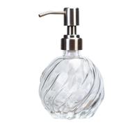 MOLUCKFU Refillable Glass Bottle 500ml with Pump Dispenser Portable Empty Pump Bottles for Home and Car Use for Lotion and Liquid for Women