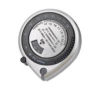 MOLUCKFU Retractable Bmi Body Waist Measuring Tape with Calculator Portable Waist Circumference Ruler for Accurate Body Measurement and Health Tracking Silver Compact Design